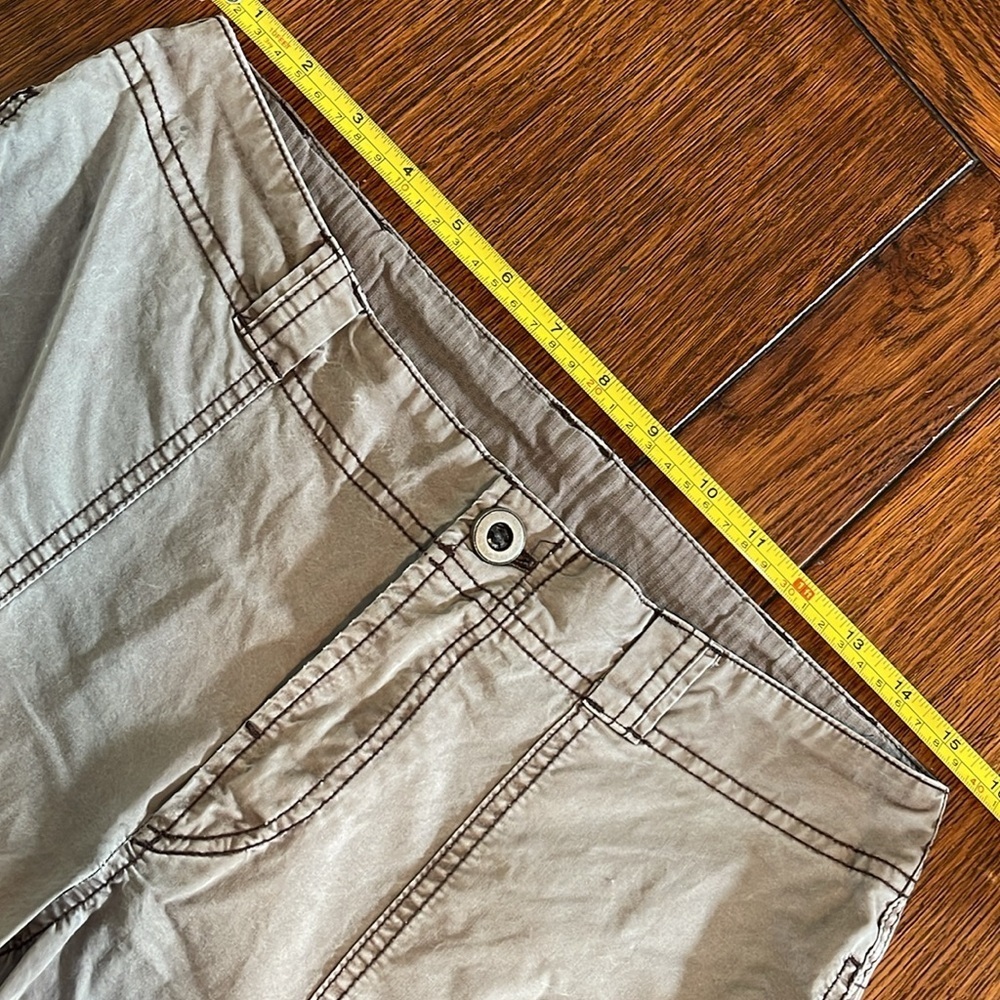 Free People The Thing Is Utility Cargo Pant 4 Brown Wild Truffle Low Rise Boho - Picture 9 of 11